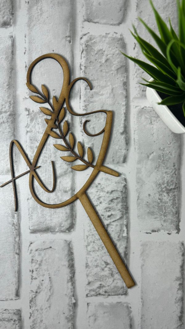 MDF Cake Topper (Brown)