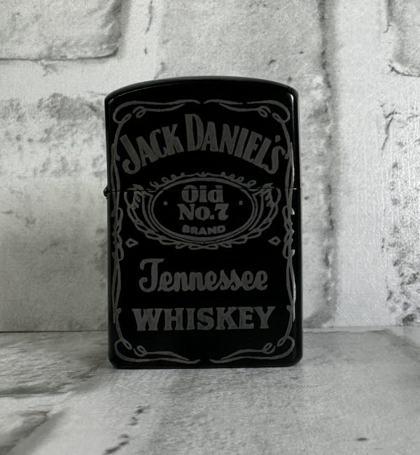 Black Engraved Lighter - Image 4