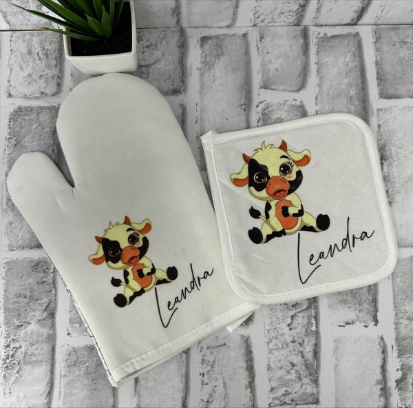 Canvas Oven Mit & Pot Holder Set - Image 3
