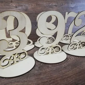 MDF Table Numbers (10cm)