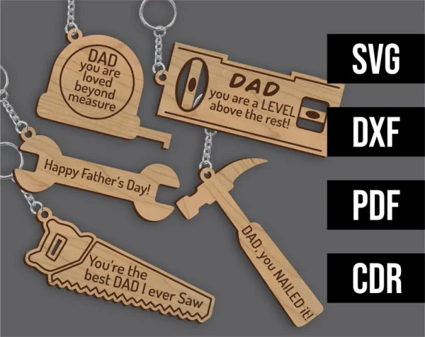 MDF DAD Keychain