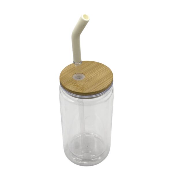 Double Wall 16oz Mug w/ Bamboo lid - Image 4