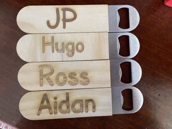 Engraved Wood Speed Opener