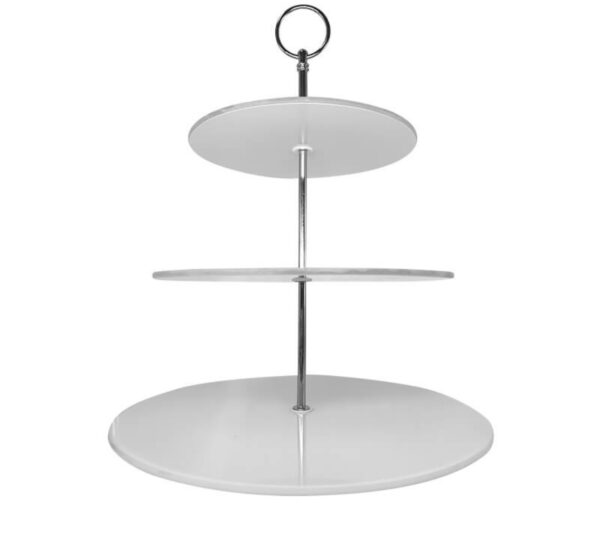 3 Level Glass Cake Stand - Image 2