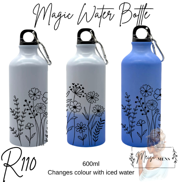 Aluminium 600ml Magic Water Bottle - Image 3