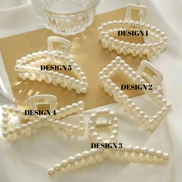 Pearl Decor Hair Clips - Image 2