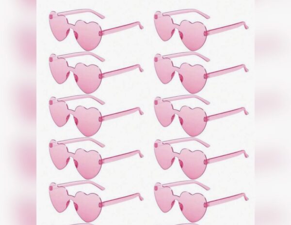 Heart Shaped Sunglass Pink