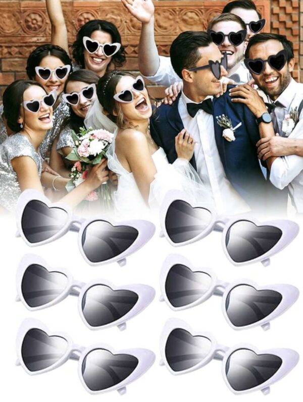 Wedding Heart Sunglass White