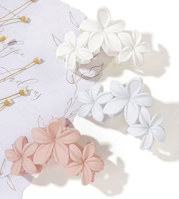 Frosted Flower Hair Clip