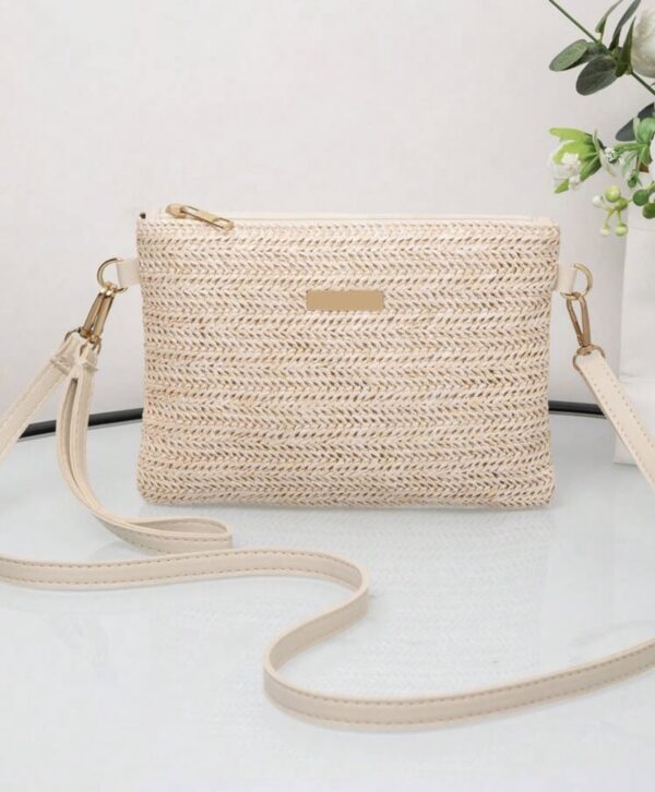 Straw Woven Sling Bag - Image 2