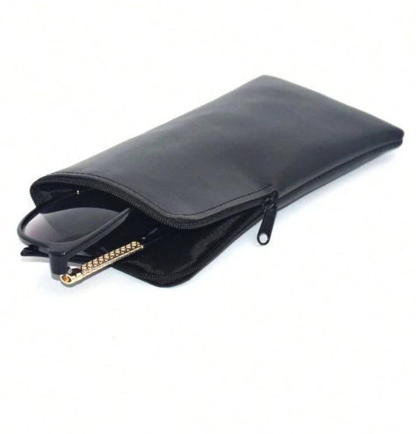 PU leather Glasses Case Zipper