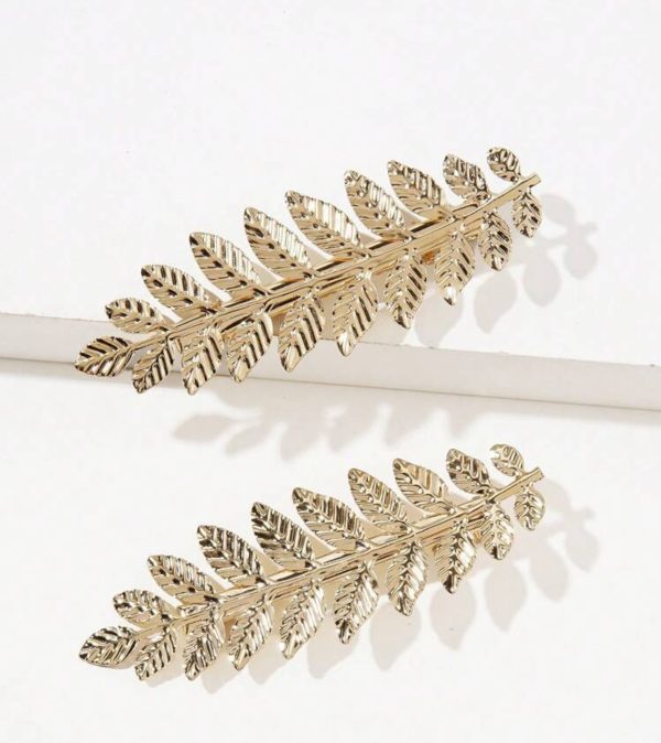 Metal Leaf Hair Clip