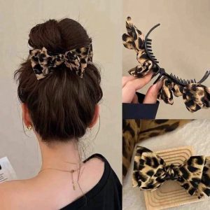 Chic Print Bow Clip