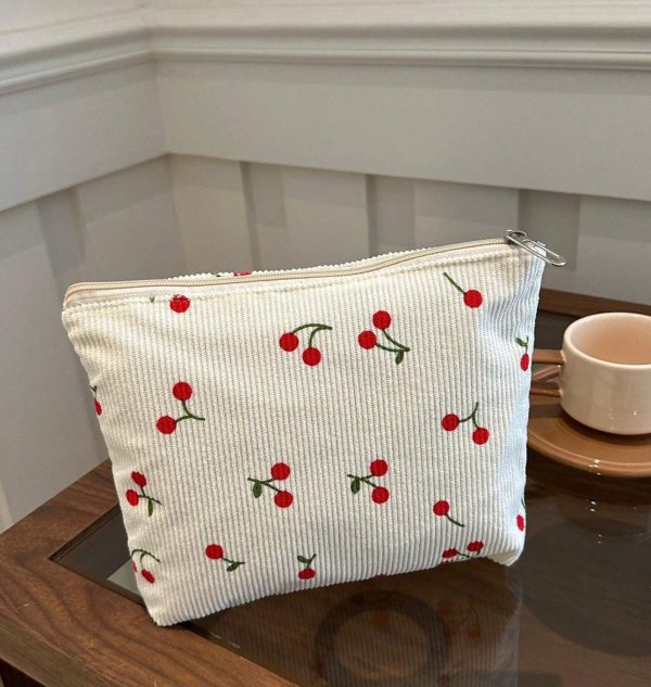 Corduroy Cosmetic Bag - Image 2