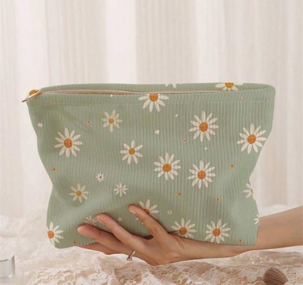 Corduroy Cosmetic Bag