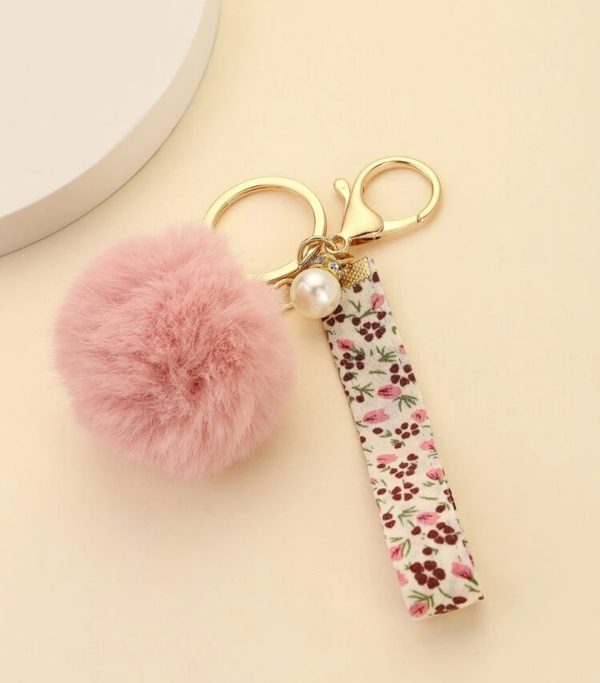 Faux Pearl Keyring - Image 3