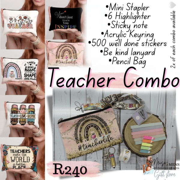 Teacher Appreciation Pencil Bag Set