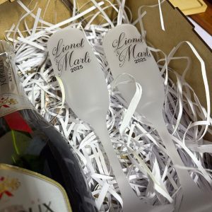 Frosted Champagne Glass