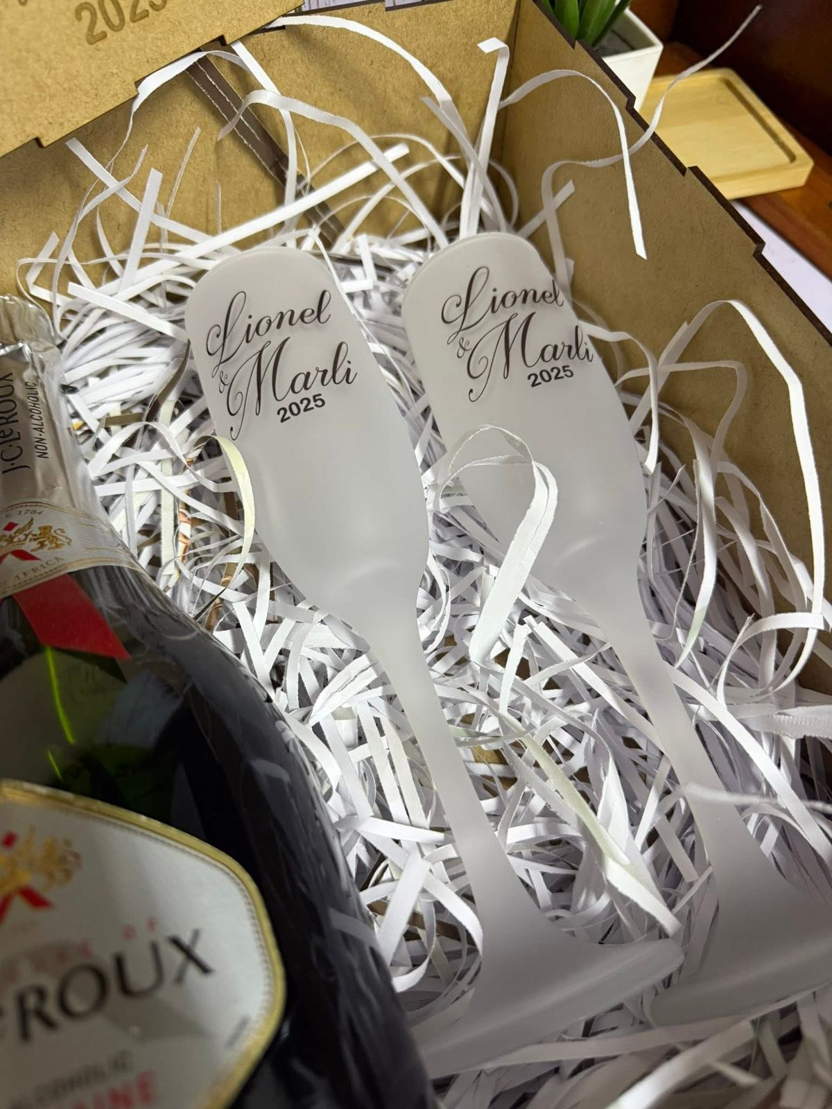 Frosted Champagne Glass