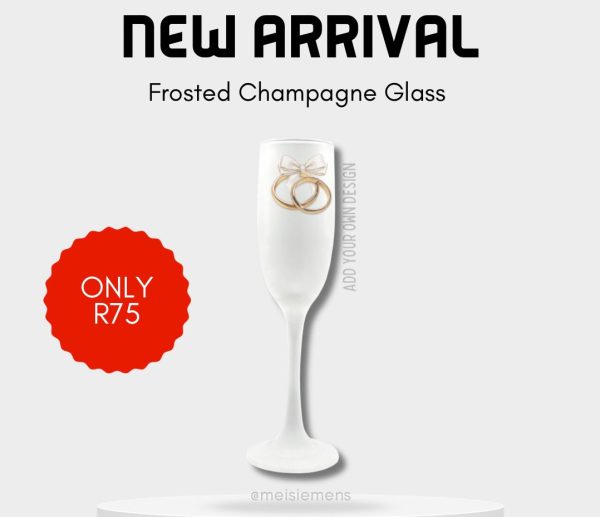 Frosted Champagne Glass