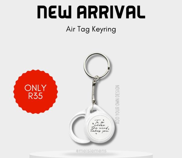 Plastic Air Tag Keyring