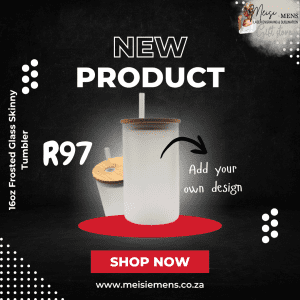 16oz Frosted Glass Skinny Tumbler