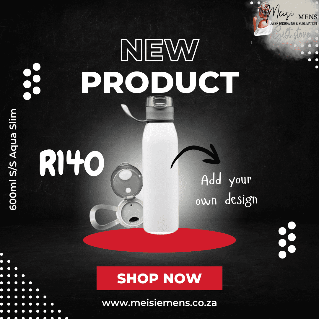 600ml S/S Aqua Slim Water Bottle