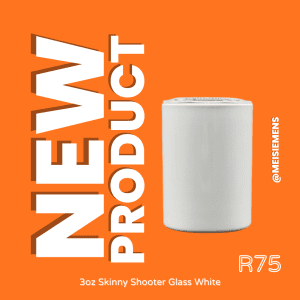 3oz (88ml) S/S Skinny Shooter Glass White