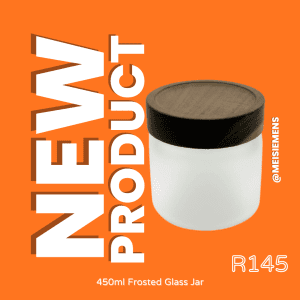 450ml Frosted Glass Jar
