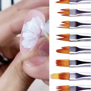 8pc Flower Paint Brush Set