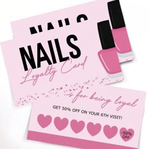 50pc Nail Loyalty Cards