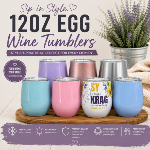 12oz Egg Shape Tumbler