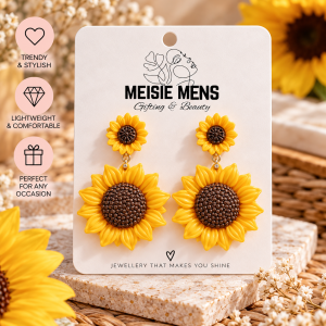 Sunflower Drop Earrings
