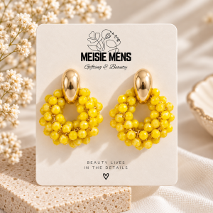 Cinderella's Secret Earrings Yellow