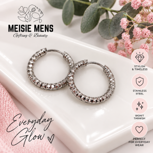 Diamond Engraved Earrings