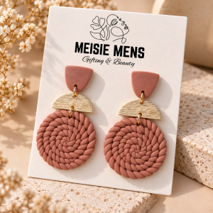 Woven Terracotta Earrings