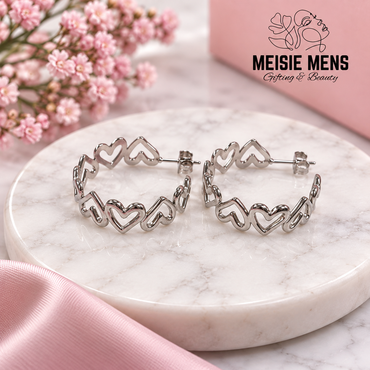 Heart Hoop Earrings