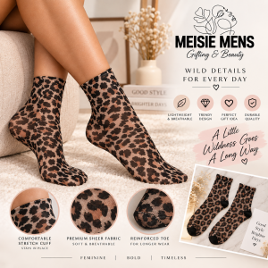 Leopard Print Ankle Socks