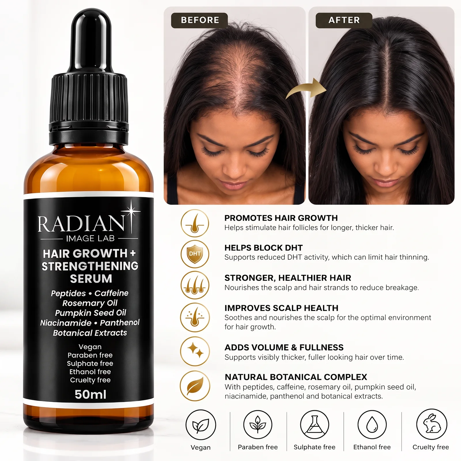 Hair Growth + Strengthening Serum