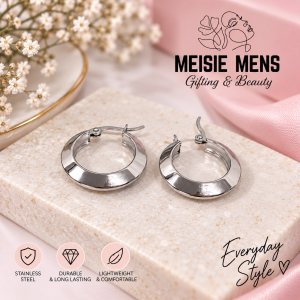 Edged Hoop Earrings