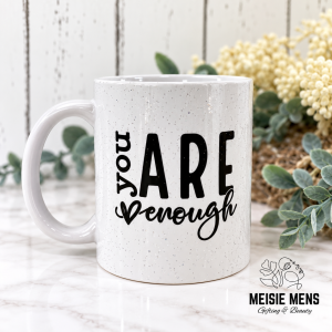 11oz Glitter Mug - White