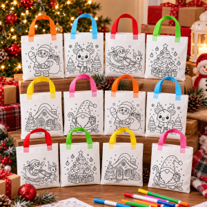 12pc Christmas Color in bag