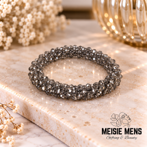 Crystal Bead Bracelet - Black
