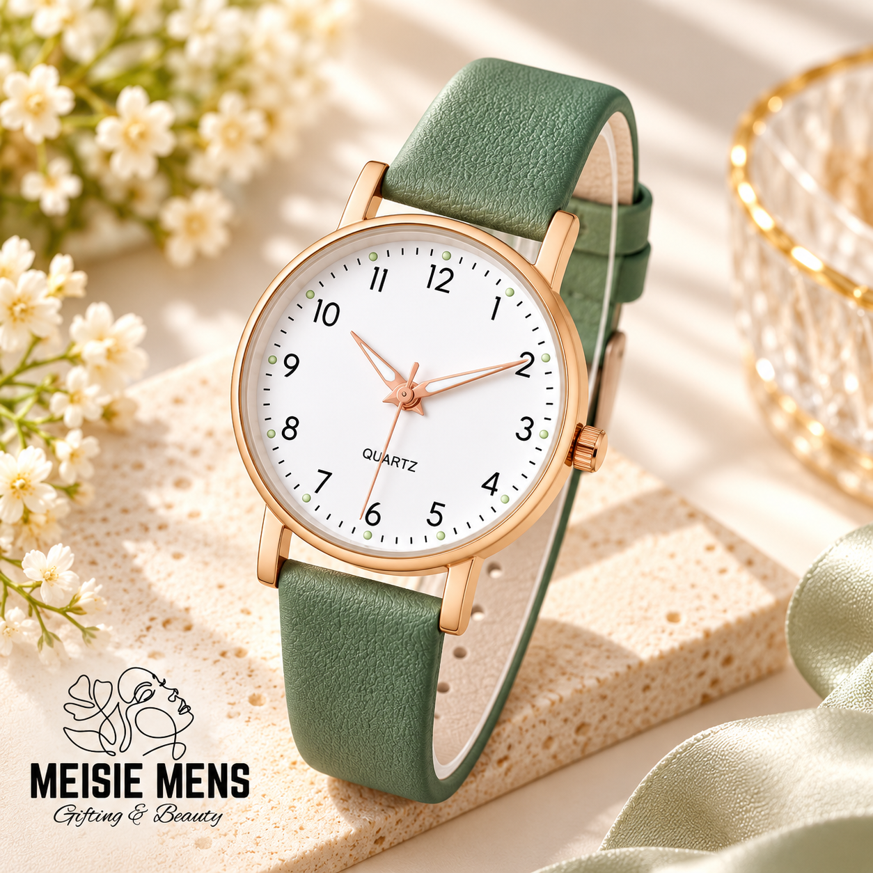 Minimalist Olive Strap Watch