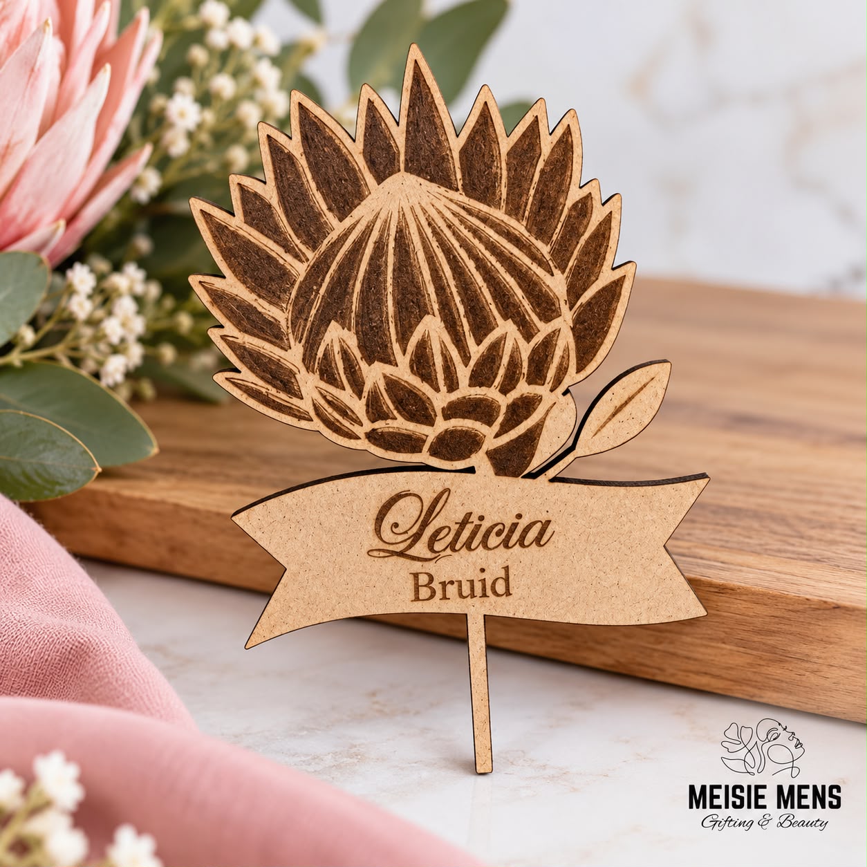 MDF Brooch